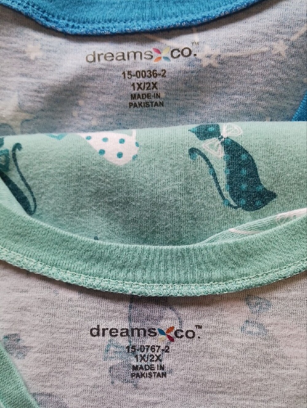 Dreams Co~ 2 Cotton Sleepshirts 1X/2X - Picture 2 of 9